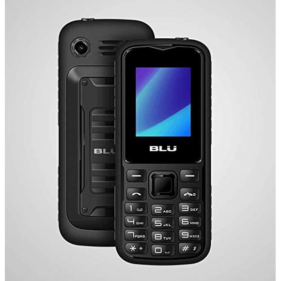 BLU Tank Mini T650 celular GSM liberado de 1,8" con doble SIM y linterna (negro/gris)