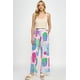 thumbnail image 4 of Saronite Pantalón Ancho Estampado con Espalda Elástica, Color Chicle (para Mujer), 4 of 4