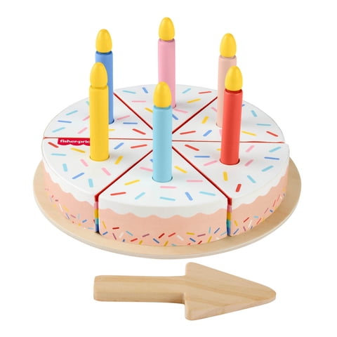 Fisher Price - Fisher-Price Juguete Para Bebés Pastel Cumpleaños De Madera