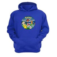 Genérico - Polerón Canguro Niño Pokemon Azul Talla 10 Unisex