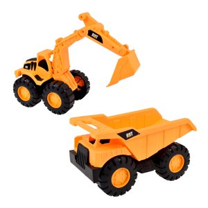 Camión Volquete Ansaldo Clásico Y Retroexcavadora Pack