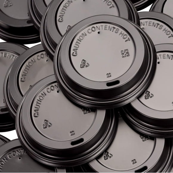 Tapa para tazas de café Avant Grub, antiderrame, Black Dome, paquete de 100