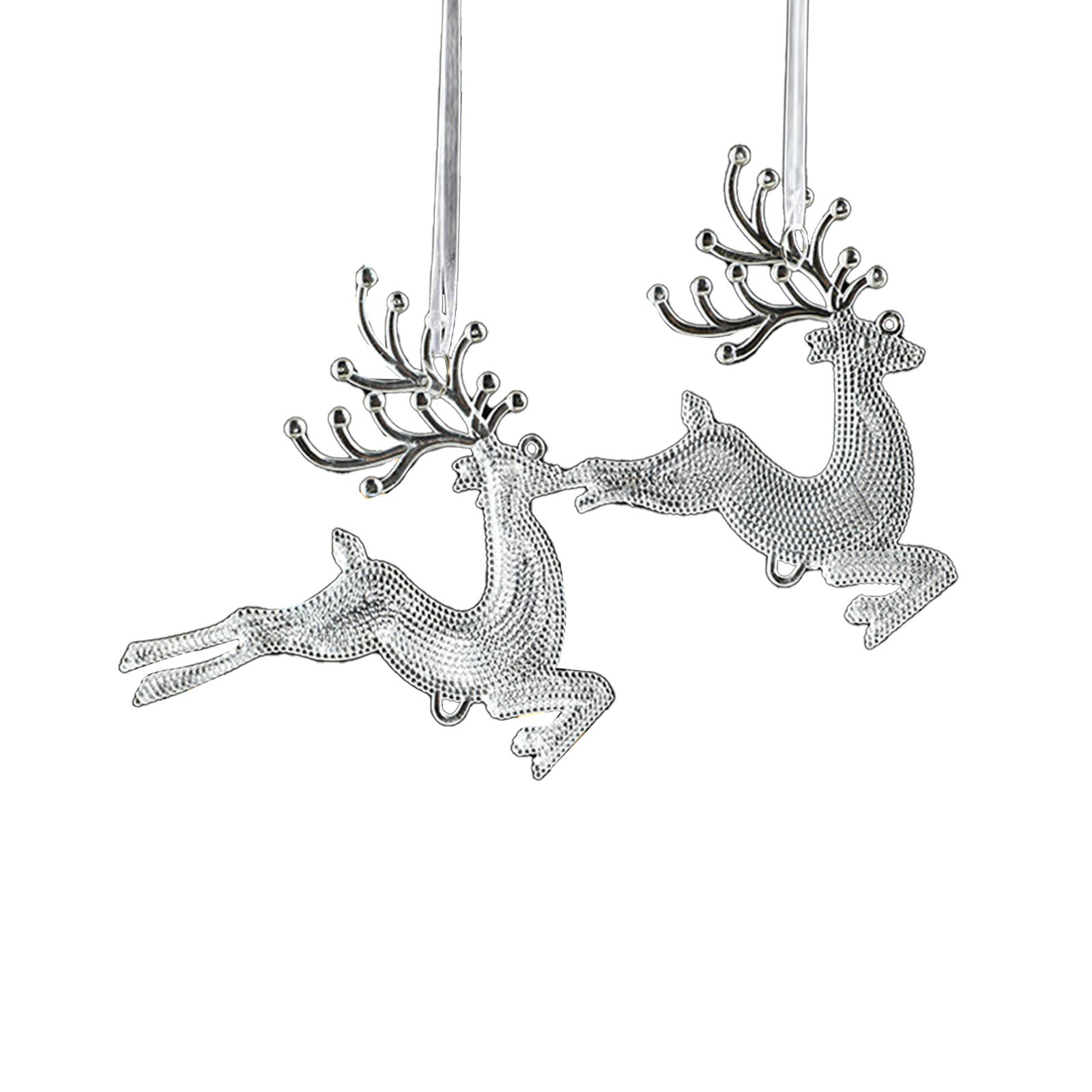 Magideal - 2 Colgantes De Acrílico Para De Navidad, Decoración Navideña, Adorno Colgante Reutilizable Para De Navidad Para Decoración De Año Nuevo,