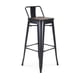 thumbnail image 4 of Pack 4 Taburetes de Bar Tolix Negro 77 cm (madera Oscura)| Bar| Cocina, 4 of 9