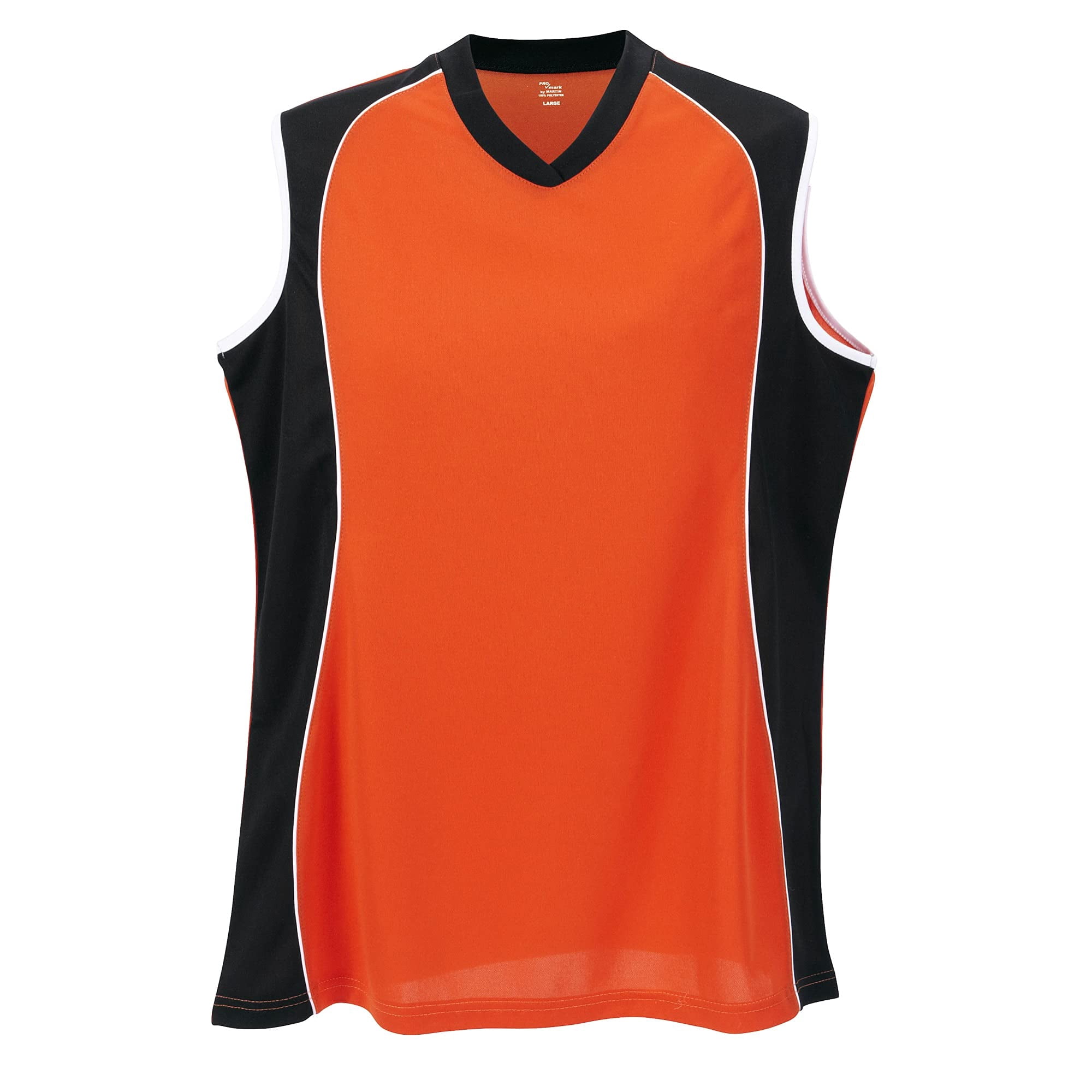 Jersey Martin Sports Sin Mangas Con Cuello En V Para Mujer, Naranja, Talla L