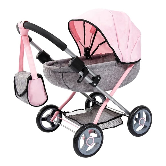 Cochecito Bayer Muñecas 4-en-1 Rosa/Gris