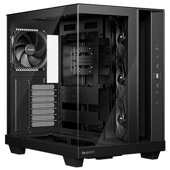 PC Case, ¡cállate! Light Base 500 con ventana completa y 4 ventiladores