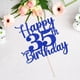 thumbnail image 3 of Decoración para tartas Kaoenla Glitter Happy 35th Birthday, azul, 3 of 9