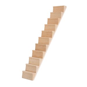 Magideal - Escaleras En Miniatura A Escala 1:12, Muebles Para Casa De Muñecas, Decoración Para Casa De Muñecas, Artesanía Diy, Mini Escalera De Madera Para Micro