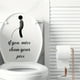 thumbnail image 2 of 1pc Clean Your Piss Toilet Sticker - Self-Adhesive Wall Decal for Bathroom Decor and Reminder, 2 of 4