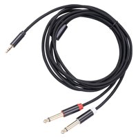 Magideal - Cable De Sonido De 3,5Mm, 5Mm, 1/8 "" 2X 6,35Mm, 1/4"", Ts , Sistema Estéreo Doméstico Y Cable Divisor, Amplificador Mezclador, Cable De 3M