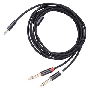 Magideal - Cable De Sonido De 3,5Mm, 5Mm, 1/8 "" 2X 6,35Mm, 1/4"", Ts , Sistema Estéreo Doméstico Y Cable Divisor, Amplificador Mezclador, Cable De 3M