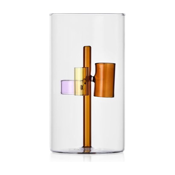 Jarrón Ichendorf Milano Colección Iris Ámbar 20 cm