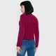 thumbnail image 2 of Sweater Mujer Chenille Rib Guinda Corona, 2 of 5