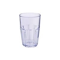 Vaso Yanco Ha-012 Hawaii Double Rocks De Plástico Transparente, 350 Ml