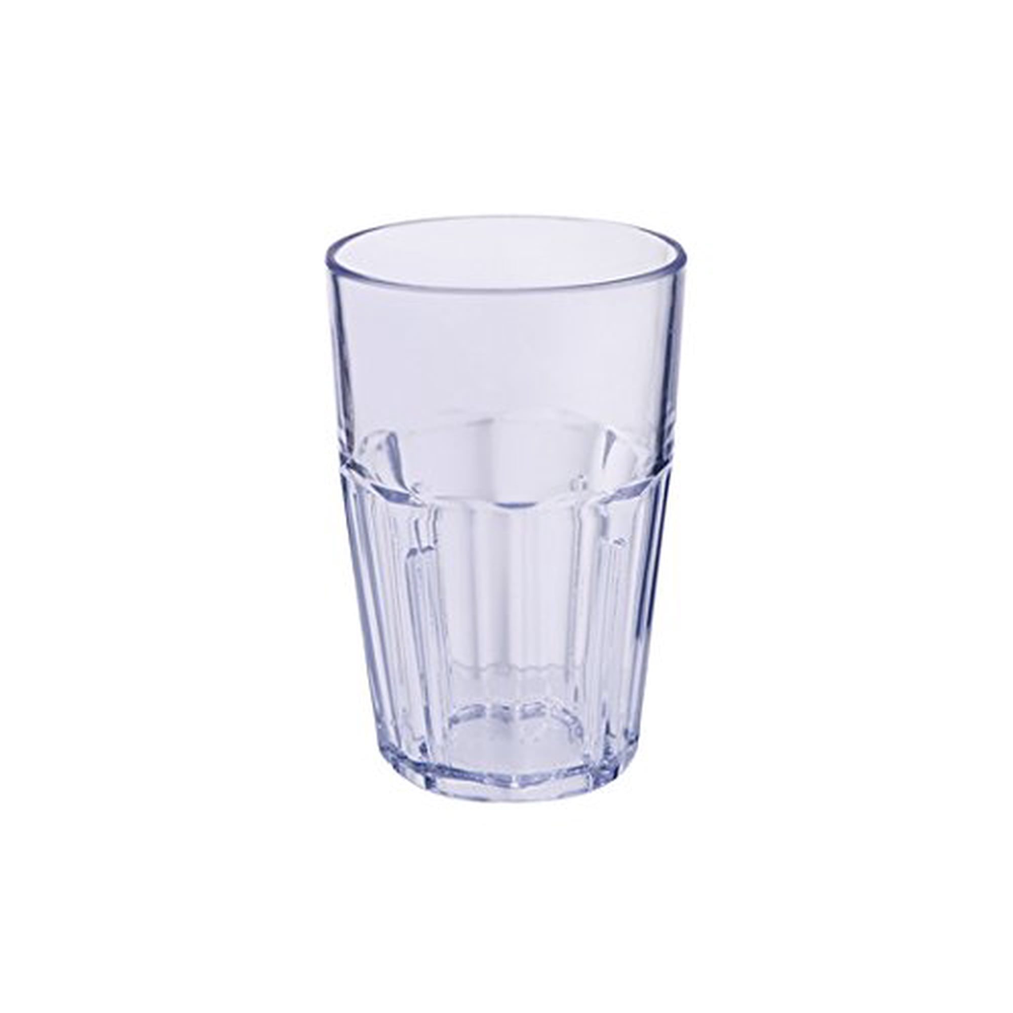 Vaso Yanco Ha-012 Hawaii Double Rocks De Plástico Transparente, 350 Ml