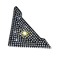 Ioensy - Protector De Parachoques Para Puerta De Coche Con Diamantes De Imitación De Silicona Para Vehículo, Blanco