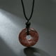 thumbnail image 1 of Handmade Braided Necklace with Natural Stone Peace Buckle - Adjustable and Stylish, 1 of 5