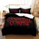 thumbnail image 1 of v1991 Bed Sheets CANNIBAL CORPSE Single Double Printed Bedding Set for Boys Bedroom Queen King Size Duvet Cover Bed Set Quilt Cover Pillowcase 3-Piece Bedding Set (1 Duvet Cover + 2 Pillow Shams) Bed, 1 of 5