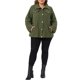 thumbnail image 2 of Agnes Orinda Chaqueta Utility para Mujer Talla Grande con Cuello, Cremallera, Broches, Cintura con Cordón, Anorak con Bolsillos, Abrigo Cargo 1X Verde Militar, 2 of 6