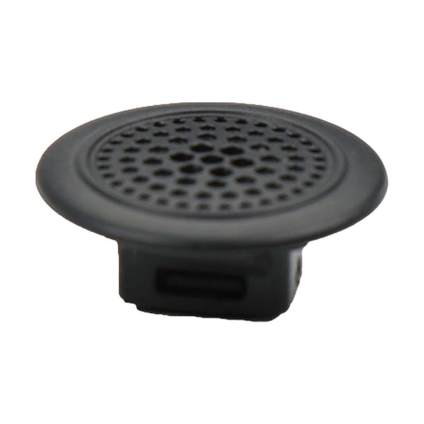 Cubierta de Micrófono de Techo Embellecedor de Audio Marco Decorativo Panel de Cúpula Tapa Protectora de PP Duradero Adecuado para Modificación Y Bric Convexo negro