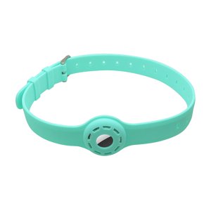 Ioensy - Collar Titular Mascota Perro Collar De Silicona Suave Resistente Al Desgarro Verde Oliva