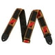 thumbnail image 4 of Correa De Guitarra Engrosamiento Bordado Ensanchamiento Poliéster Para Bajo Acústico Negro Rojo, 4 of 5