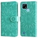 thumbnail image 1 of Funda tipo cartera FOXDOCK para Realme C25Y , diseño girasol en relieve, cuero PU, cierre magnético, soporte y tarjetero, 1 of 5