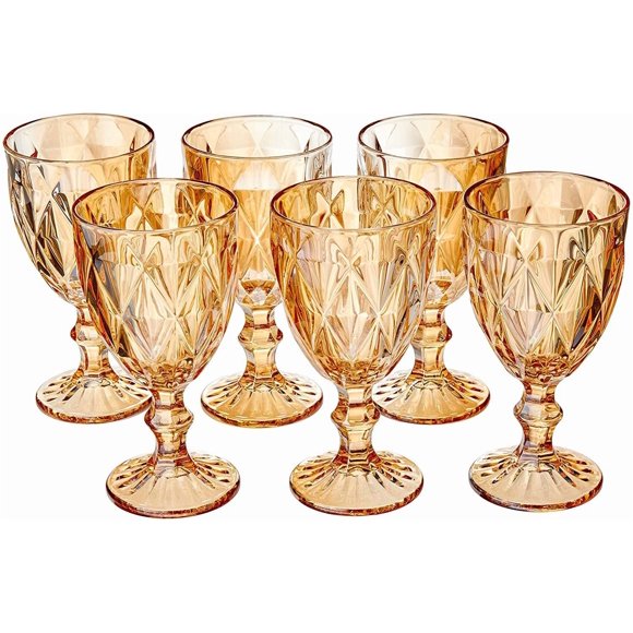 Set 6 Copas de Colores Dorado