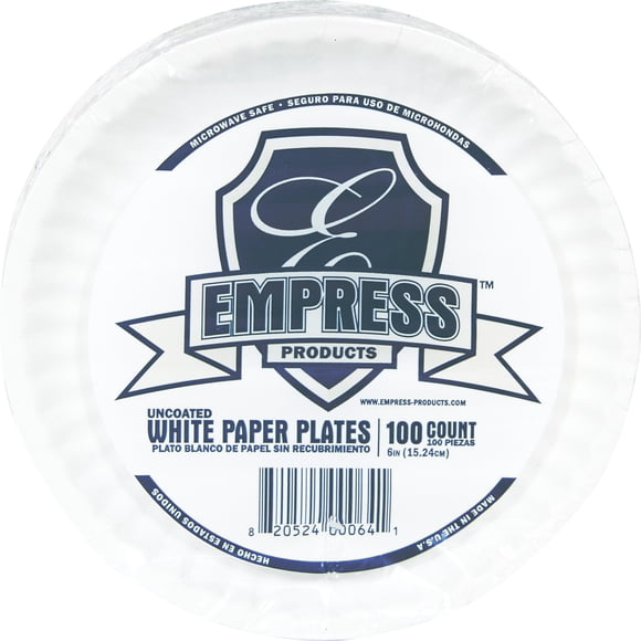Plato de papel Empress E30300 00065 sin estucar, 23 cm, paquete de 1200