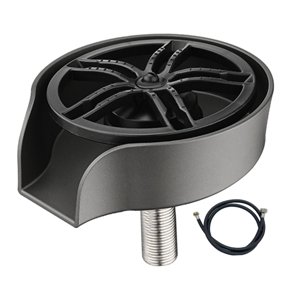 Bothyi - Limpiador Automático De Botellas Para Enjuague De Tazas De Cocina, Para Barra De Cocina, Tazas Irregulares, Color Gris