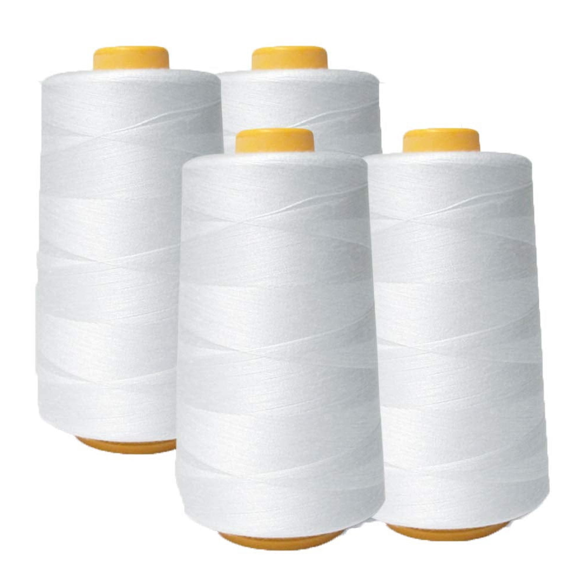 Hilo De Coser Ak Trading Co. 4 Unidades De 6000 Yardas, Blanco