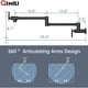 thumbnail image 3 of Grifo Pot Filler GIMILI Negro Mate 61cm Pared Plegable Cocina, 3 of 3