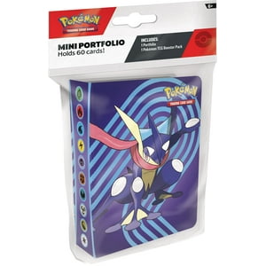 Mini Portfolio Pokémon Tcg Con Cartera De 60 Cartas Y Paquete De Refuerzo