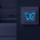 thumbnail image 2 of 1 Set, Glow In The Dark Butterfly Wall Stickers, Luminous Wall Decals, Blue, Removable Waterproof Self-adhesive Stickers, Wall Decor For Living Room Bedroom Background Switch Phone Case, Home Decor, 2 of 2