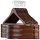 thumbnail image 1 of Perchas de madera AMKUFO para trajes, 20 unidades, de nogal, antideslizantes, 1 of 7