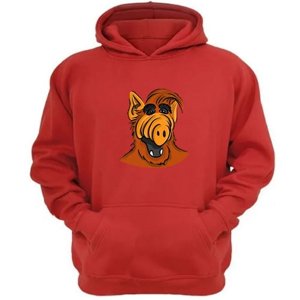 Genérico - Polerón Canguro Alf Serie De Los 80´S Rojo Talla Xl Unisex