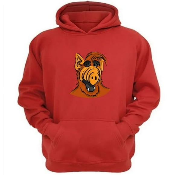 Polerón Canguro Alf Serie De Los 80´S Rojo Talla Xs Unisex