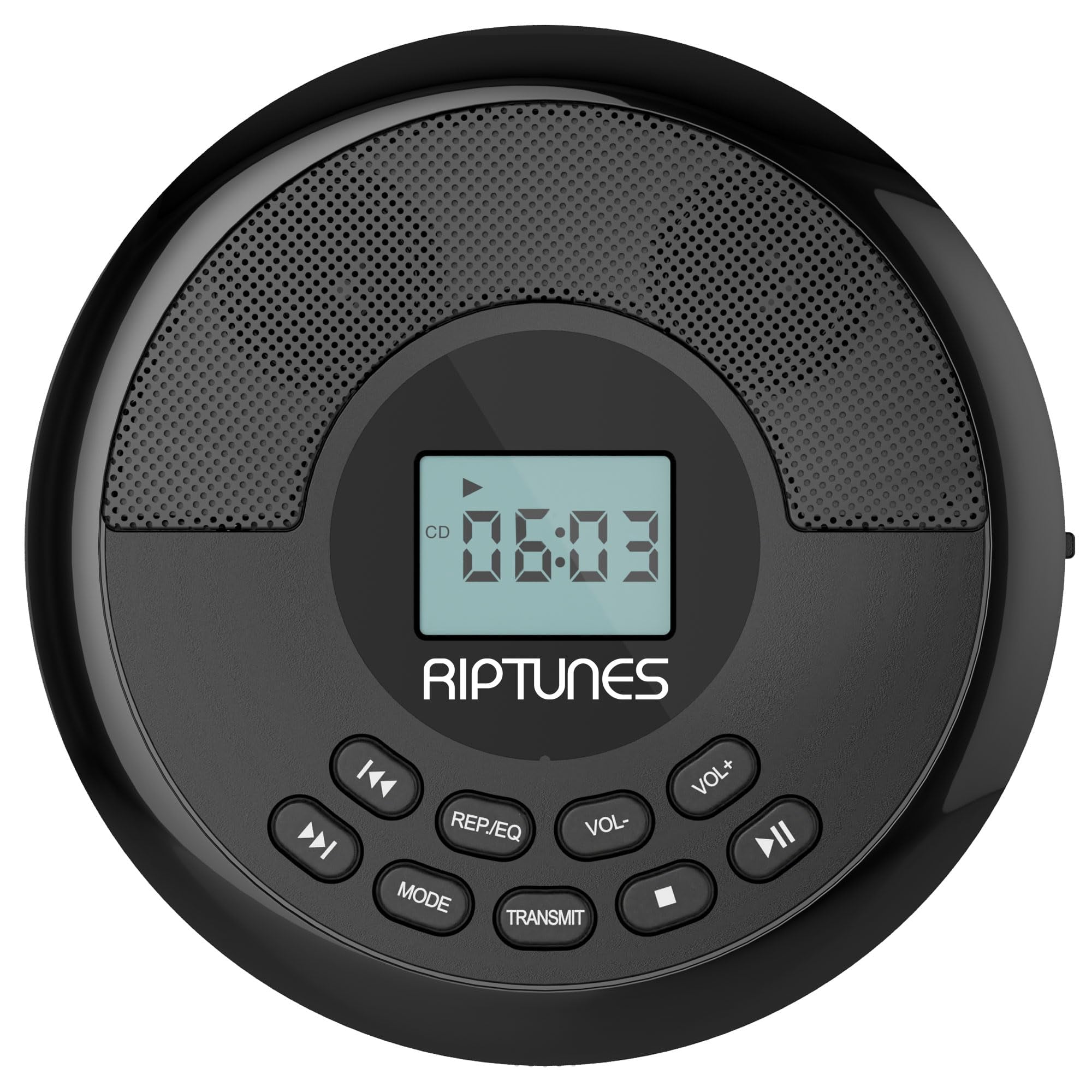 Reproductor De Cd Riptunes, Batería Recargable Portátil Con Bluetooth