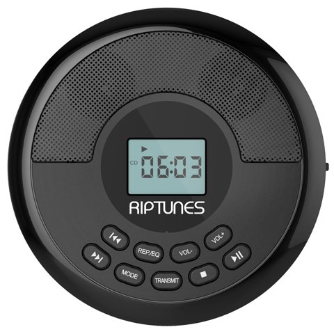 Reproductor De Cd Riptunes, Batería Recargable Portátil Con Bluetooth