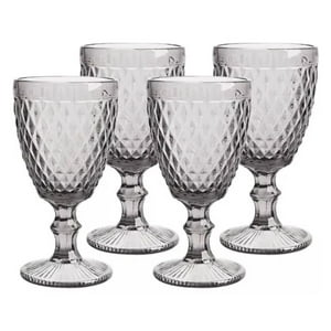 Cuisine By Idetex - Set 4 Copas Vidrio Clasicas Tipo Murano