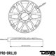 thumbnail image 2 of Cubierta para bocina DS18 PRO-GRILL10 25.4 cm negro, juego de 2, 2 of 4