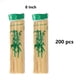 thumbnail image 1 of 100pcs 200pcs Natural Bamboo Skewers, Wooden Skewers, Kebab, Short Skewers, Wooden Kebab Skewers For Fruit Kabobs, Appetizer, Chocolate Fountain, Cocktail, 8"/10"/12", 1 of 5