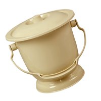 Ioensy - Orinal Con Tapa, Orinal, Escupidera Para Interior Con Asa, Cubo Para Orina, Amarillo Claro