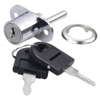 Magideal - Cerradura De Émbolo De Empuje Cerradura De Émbolo De Aleación De Zinc Cerradura De Gabinete De Cabezal De Cilindro Portátil Cerradura De Cajón Cerradu 19Mm Plata