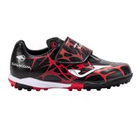 Zapatilla Fútbol Turf Kids Supercopa Jr Negro Rojo Joma