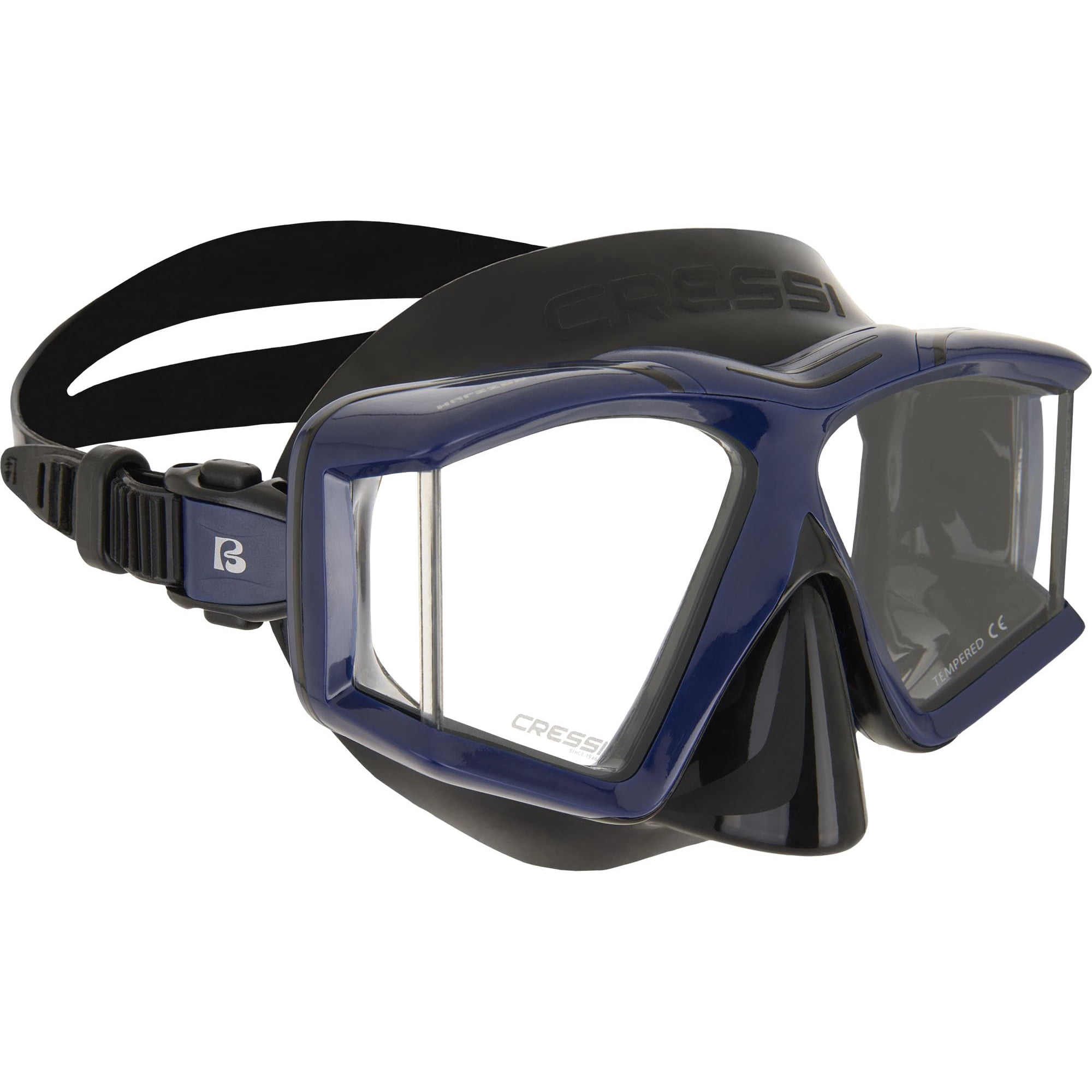 Máscara Cressi Horizon De 4 Lentes Negro/azul Marino Para Bucear