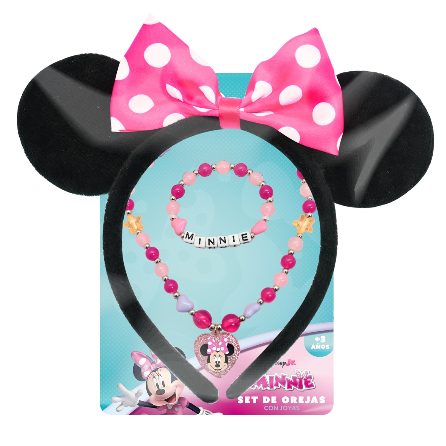 Set De Orejas Y Joyas Minnie Disney
