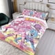 thumbnail image 3 of Jem y las Hologramas Conjunto de sábanas temático, trío de piezas, cómodo y amigable con la piel, diseño único, regalo de decoración para el hogar para familiares, amigos y fans,135cm *200cm, 3 of 6