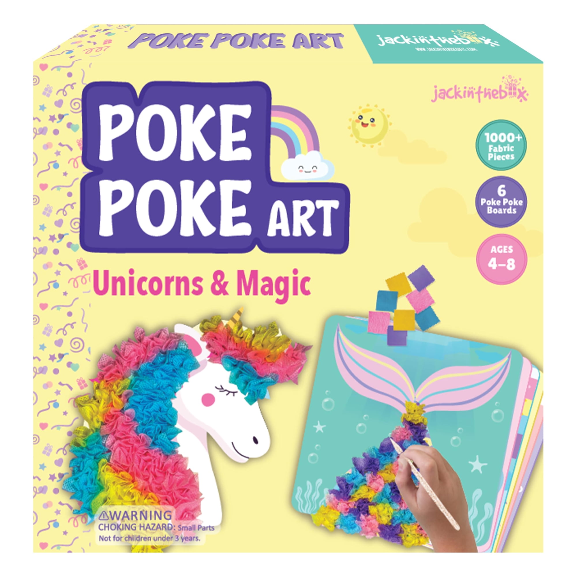 Jackinthebox - Kit De Arte Poke Poke Para Niños, Unicornios Y Sirenas, Jack-in-box